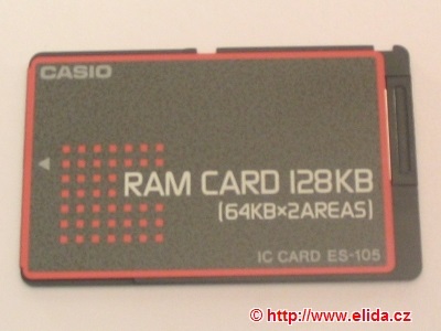 karta RAM ES 105 128KB   CASIO